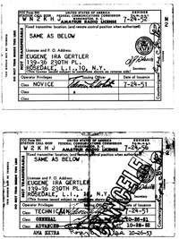 Gene Gertler's 2 licenses
