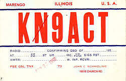 KN9ACT's QSL