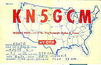 KN5GCM's QSL card