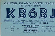KB6BJ, Canton Island