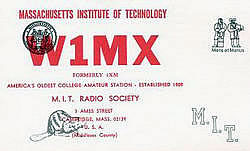 QSL - WV1K's first contact